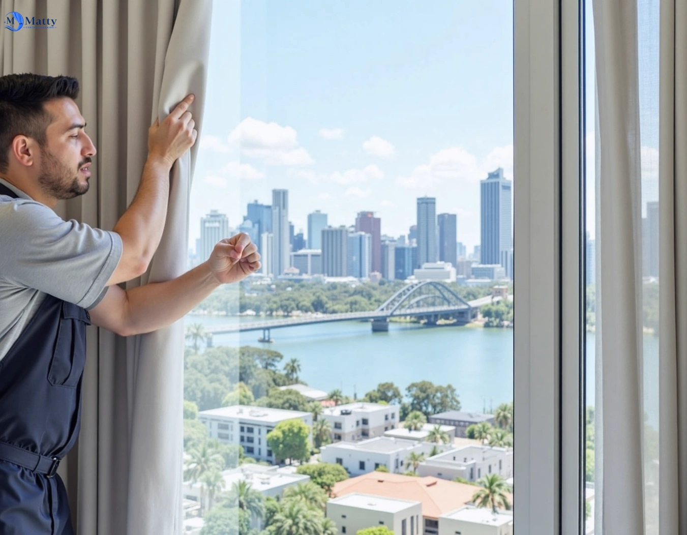Professional curtain steam cleaning service strathfield-south-nsw QLD by Matty Curtain Cleaning