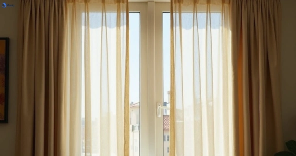 Dull dusty drapes in strathfield-south-nsw before professional cleaning